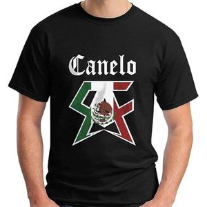 Saul Alvarez Canelo Boxing Champ Men's Black T-Shirt Size S Black overhemden(Small)
