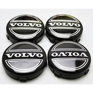 4 Stuks 64mm Auto Wielnaafdoppen Naafdop Voor Volvo V40 V60 V90 S60 S40 V70 XC70 XC60 XC90, Wielnaafdop Center Velgdop Naafdoppen Wieldoppen Naafdoppen Met Logo,D