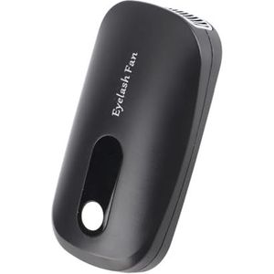 Wimpersverlenging lijmventilator, groot luchtvolume mini draagbare enten wimpersdroger, thuisgebruik voor reizen in schoonheidssalon, buitenshuis gebruik voor particulieren(black)