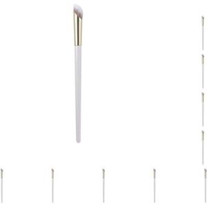 10 set Concealer Make-up Borstel Donkere Cirkels Concealer Borstel voor Setting met Poeder Wit