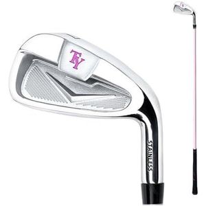 #7 Golfclub Iron Heren Dames Beginner Golf Practice, RVS Head, Competition Golf Club met Carbon/Steel Rod (met Carbon Rod (Vrouwen))