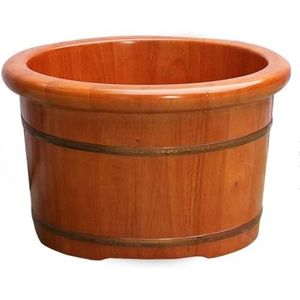 Voet Tub Houten Voetbassin Sauna Houten Emmer, Voet en Been Spa voor volwassenen, Groot Voetbad Spa Tub, Voetmassage Spa voor Thuis, Relax Pedicure Voetbad Voetbad Houten Emmer Voet Spa Huishoudelijke