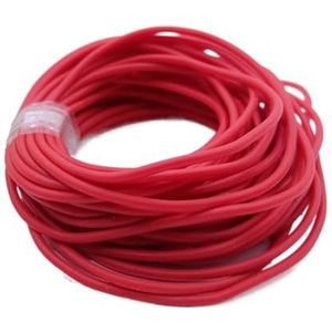 Latex rubberen bandbuis, Latexrubberslangen Multicolor 2-17 mm ID x OD 5 m(Red,2mm x 4mm)