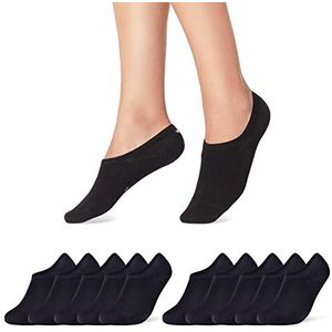10 Paar Sneaker Sokken Heren & Dames Onzichtbare Sokken Katoen 16805 (35-38 Zwart)