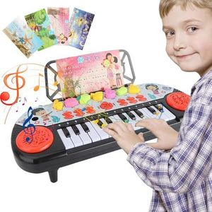 Toetsenbordpiano voor kinderen - Verschillende functies Elektrisch toetsenbord - Leerspeelgoed voor meisjes en jongens van 3-6 jaar, muziekinstrumenten voor beginners, educatief speelgoed, Bbauer