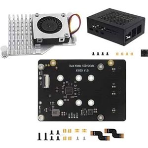 alloneslife Uitbreidingsraad X1005 met Dubbele NVMe Solid Disk Board Hoge Capaciteit & het Efficiënte Koelen