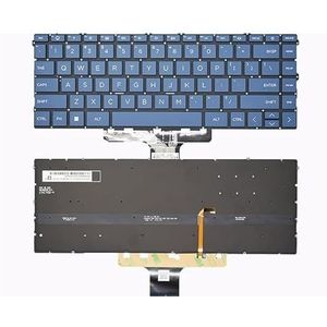 Russisch toetsenbord voor HP Envy 15-EW -EY 15Z-EY TPN-C157 -EW0023DX Laptop Achtergrondverlichting 6037B0239201(US Blue Org LED)