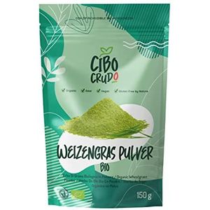 Biologisch tarwegraspoeder - 150 g. Rijk aan vitaminen, mineralen en antioxidanten. Bevat chlorofyl. Triticum Turgidum-kwaliteit. Biologisch tarwegraspoeder.
