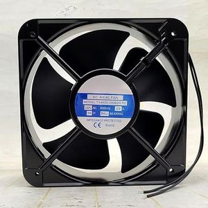 LMNCBVYA RIUONAT TXA60S-200B2H-TC High Air Flow Cooling Fan 200mm x 200mm x 60mm, 0.3A, 66W for Cabinet Cooling