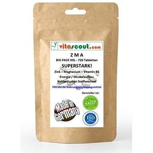 ZMA - zink magnesium vitamine B6-720 tabletten - Made in Germany