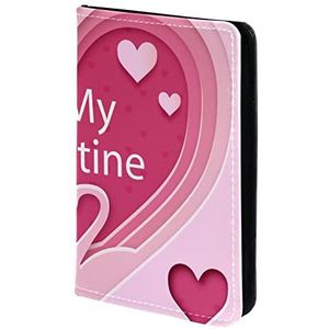 Be My Valentine Angle Red Love Paspoorthouder, paspoorthoes, paspoortportemonnee, reisbenodigdheden, Meerkleurig, 11.5x16.5cm/4.5x6.5 in