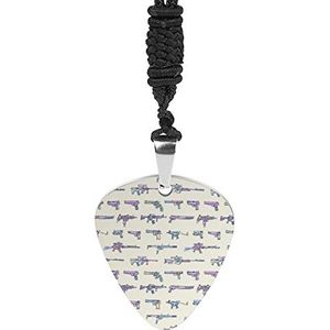 Wapens Gitaar Pick Ketting Gepersonaliseerde Hanger Ketting Sieraden Pick Ketting Gift