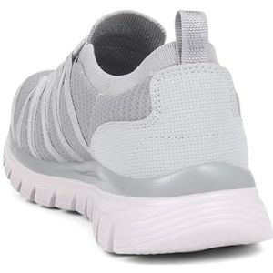 Skechers Graceful-Soft Soul Sneakers voor dames, grijs, 35,5 EU, grijs, 35.5 EU
