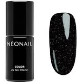 NÉONAIL UV-Nagellak Venezian Mask 7,2 ml - Kleuren - Zwart - Uv-lak Glitter - Gel - Nagels - Nageldesign