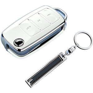 Autosleutel Hoesje TPU Auto Flip Key Case Cover Shell Voor Polo Voor Golf Voor Passat Voor Kever Voor Tiguan Voor Octavia Voor Kodiaq Voor Seat Voor Leon Autosleutel beschermhoes(13)
