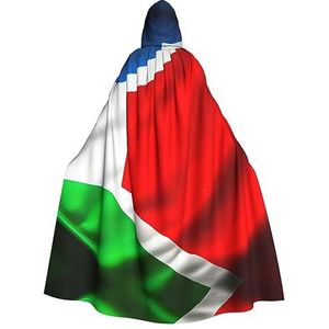 SSIMOO Costa Rica vlag 1 volwassen Halloween party cape - perfect voor kostuumfeesten en cosplay
