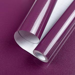 Zelfklevend behang glitter paars 30cm × 3m waterdicht vinyl papier decoratief voor keuken werkblad slaapkamermeubilair plank voering schil en plak