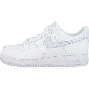 NIKE Heren Air Force 1 '07 Su19 basketbalschoenen, Veelkleurig Wit Puur Platina Metallic Zilver 000, 45 EU