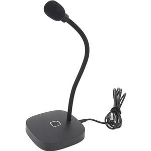 USB-conferentiemicrofoon voor Computer met 360° Omnidirectionele Condensator, Plug & Play-microfoon voor Videovergaderingen, Skype, Zoom, Gaming - Dempen met één Toets,