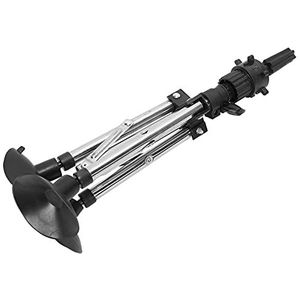 Mannequin hoofdstandaard, opvouwbaar stabiel kapperstrainingshoofdstatief voor kapperszaak(Zilver)