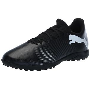PUMA Future 7 Play Turf Trainer Sneaker voor heren, Zwart/Wit, 45 EU