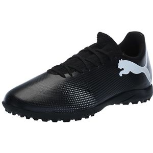 PUMA Future 7 Play Turf Trainer Sneaker voor heren, Zwart/Wit, 42.5 EU