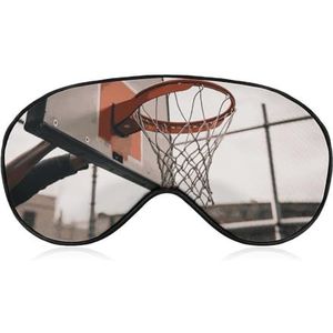 Basketbal Shot slaapmasker, lichtblokkerend oogmasker, comfortabel en zacht, oogbedekking met elastiek, geschikt voor mannen en vrouwen, geschikt voor reizen en slapen