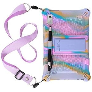 Geschikt for Lenovo Tab M 9 TB-310FU TB-310XU 9 ""Schokbestendige Silicon Kickstand Kids Tablet cover(Color:Colorful Purple)