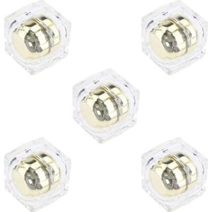 5 Set van 30g Cosmetische Lege Pot Pot Crème Lippenbalsem Fles Doos Container Tin Case Goud