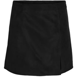 Noisy may NMCLARA Penny Suede damesrok PU HW rok S*, zwart, S