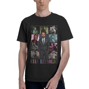 Ryan Reynolds T-shirt heren zomer adem ronde hals T-shirt casual korte mouw kleding, Zwart, 5XL