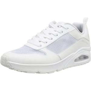 Skechers Heren Uno Sol Sneaker, Witte Tpu Hot Melt Mono Mesh Trim, 43 EU