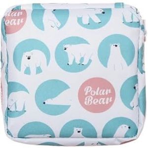 Vrouwen Reizen Kleine Cosmetische Tas Meisje Lipstick Make Up Bag Schoonheidsspecialiste Sanitaire Pad Tas Case Voor Dagelijkse Benodigdheden Opbergzakken, Rood, Eén maat