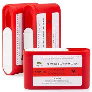3 stuks kleine draagbare containers voor het verwijderen van insulinaalden, reisvriendelijke afvalcontainer voor diabetici en medische naalden (3)