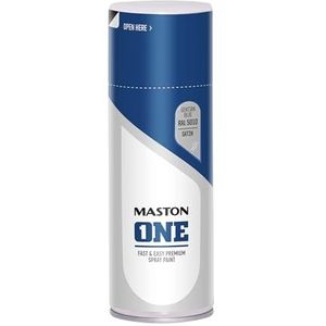 Maston ONE - spuitlak - zijdeglans - gentiaanblauw (RAL 5010) - 400 ml