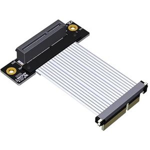 JMT PCI-E 4.0 naar x1 x4 verlengkabel 16G/BPS/64G/BPS-adapter voor netwerkkaart USB-kaart Solid State Drive SSD-kaart (15 cm, K22SL-TL)