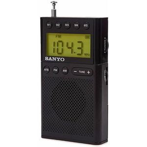 Portable Digitale Radio Sanyo Zwart AM/FM