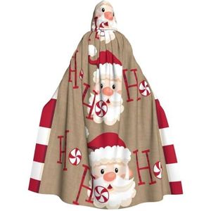Womens Mens volledige lengte carnaval cape met capuchon cosplay kostuums mantel, 190 cm Merry Christmas 1