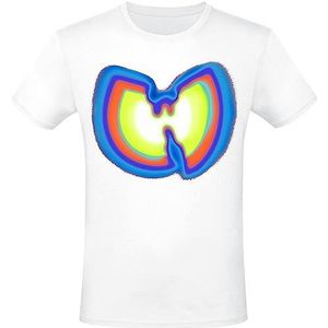 Wu-Tang Clan Psychedelic T-shirt wit M 100% katoen Band merch, Bands, Urban Fashion