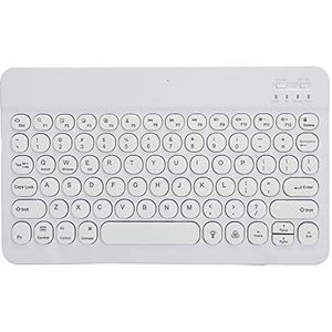 Gedempte Gaming-toetsenborden, Mechanisch Verlicht Toetsenbord, 10 Inch Verbreed Draadloos Toetsenbord met 7-kleuren Verlichte Verlichting Draagbaar Ultradun Plat Toetsenbord voor TelefoonsTablets