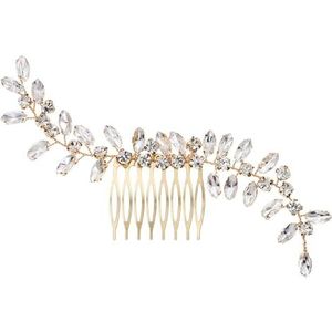 Haar Kant Kam Bruiloft Haar Kam Bruiloft Banket Hoofdtooi Crystal Bridal Plug Kam voor Vrouwen, Bruid