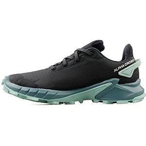 Salomon Alphacross 4 Gore-Tex hardloopschoenen voor dames, sterke grip, water- en weerbestendig, duurzaam comfort, ebony trellis yucca, 38 EU