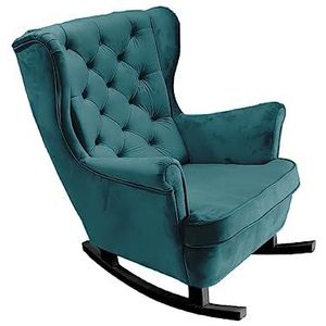 DomiMeble Relaxstoel gestoffeerde zitting armleuningen televisiestoel lounge stoel gestoffeerde stoel bank stoel stoel woonkamer stoel oorfauteuil armleuning stoel 102 x 81 x 95 cm Marine_29860