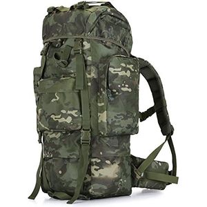 100L Military Tactical Assault Pack Backpack Army,Tactische rugzak, Molle wandelrugzak, voor Jagen, Trekking en Kamperen en Andere Buitenactiviteiten H