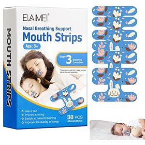Mondtape - Slaapstrips tegen snurken | Anti-snurksticker voor volwassenen en kinderen, geavanceerde zachte mondtape Verbeter uw