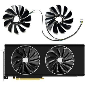 Voor XFX voor Radeon RX5500XT 5600XT 6GB THICC II PRO V2 zwarte wolf versie warrior grafische kaart vervangende ventilator