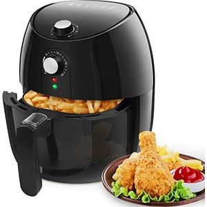 Aigostar Hayden 30PYC - Airfryer - Hetelucht Friteuse - 3.5L 900g friet - 1500W- Zwart