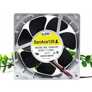 12CM 9GL1224G101 for Sanyo 12038 DC24V 0.50A metal frame cooling fan