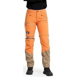 RevolutionRace RVRC GP Pro Stretch Zip-Off Pants voor Dames, Afritsbare Wandelbroek voor Buitenactiviteiten, Caramel/Brindle, M