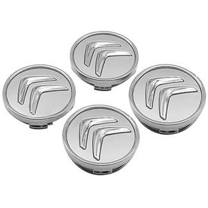 4 stuks auto wielnaafdoppen voor Citroen C1 2014-2023 wieldoppen wieldoppen accessoires C zwart